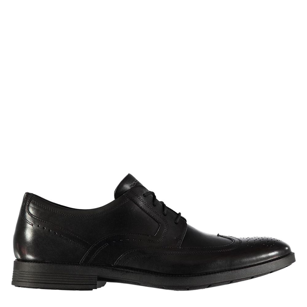 Pantofi formali Barbati Rockport Modern Wingtop Brogues Negrii - Romania 1895-CSLGI